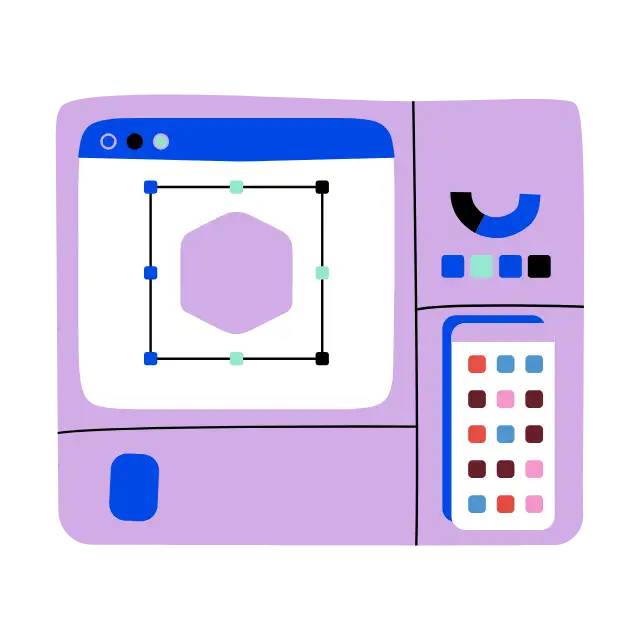 Illustration: GameHub-Plattform mit Dashboard und Spielverwaltung
