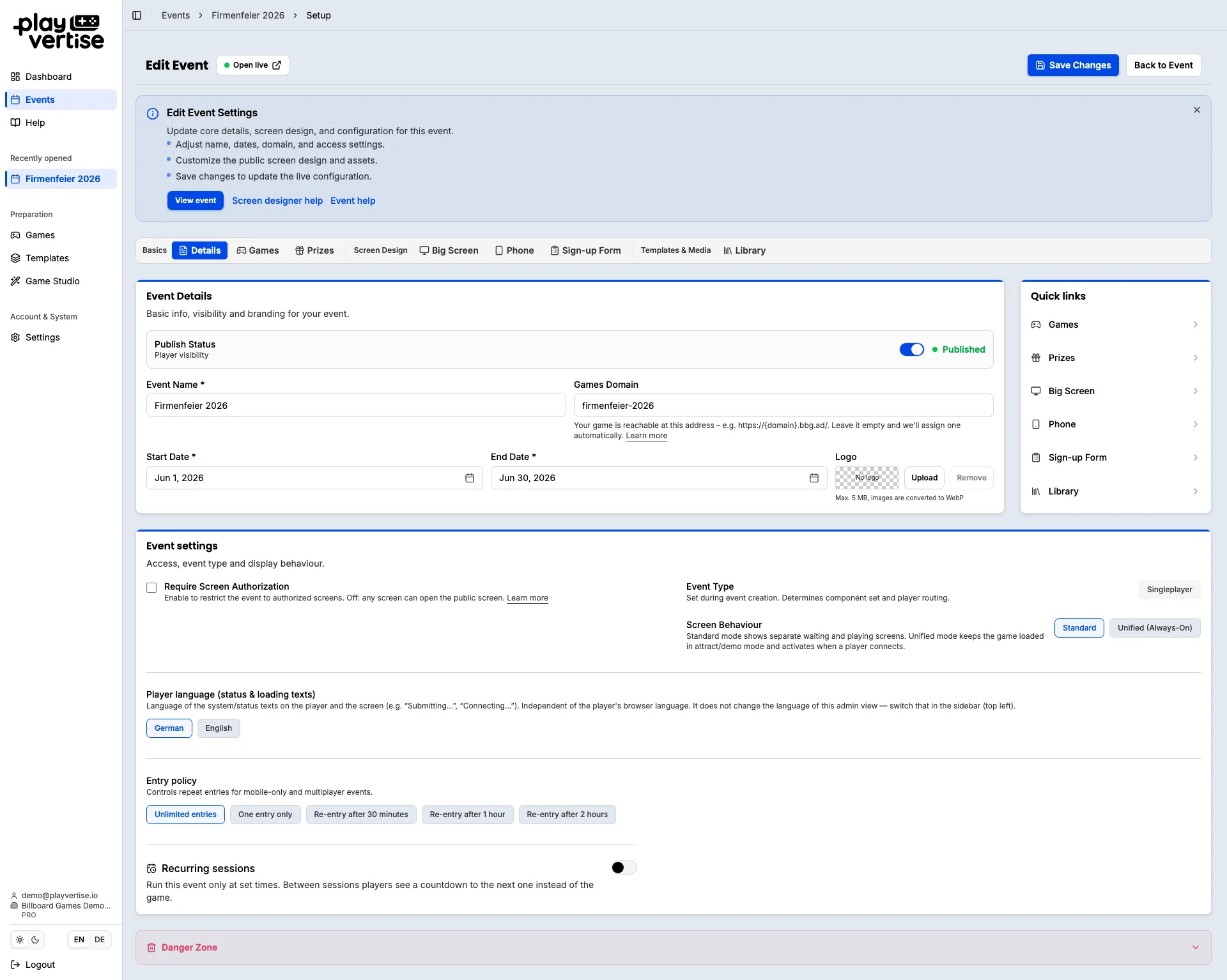 GameHub: controller configuration with D-pad, buttons, colors and labels